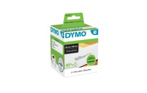 Dymo Adress-Etiketten 28mm x 89mm, weiss 2 Rollen à 130 Etiketten