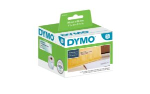 Dymo Adress-Etiketten 36mm x 89mm Transparenter Kunststoff