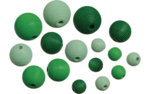Knorr Prandell Holzperlen Mix 4 20 Stück, grün/hellgrün/mint
