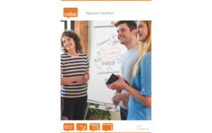 Nobo Flipchartblock, 20 Blatt Weisses Papier, 70 g/qm