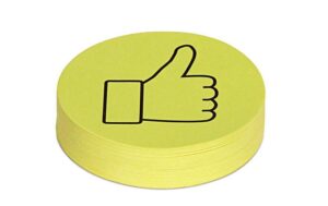 MAUL Moderationskarten Daumen Grösse 9.5 cm, 100 Stück