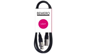 Bemero BLC1011-300BK DMX-Kabel 3-Pol 3m 3-Pol XLRm/XLRf, black, L-Series
