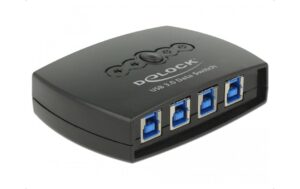 Delock 87724  USB3.0 Sharing Switch: 4Port 4 PC's teilen sich ein USB3.0 Gerät