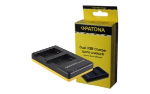 PATONA Dual Ladegerät LP-NB-13L NB12L, NB-12L, NB13L, NB-13L