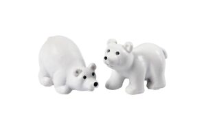 Creativ Company Miniaturfiguren Eisbären, 30 x 45 mm, 2 Stück
