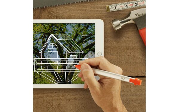 Logitech Apple Pencil silber - orange