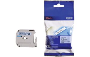 8202 - Mediatech Brother P-touch Farbband M-K531, M-Band nicht laminiert,schwarz auf blau, 12mm, 8m
