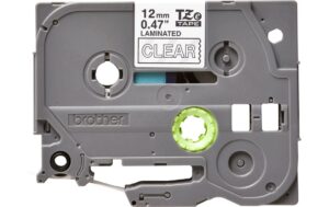 Brother P-touch Schriftband TZe-135, TZ-Band laminiert, weiss auf klar, 12mm, 8m