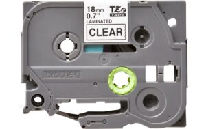 Brother P-touch Schriftband TZe-141,TZ-Band laminiert,schwarz auf klar, 18mm, 8m
