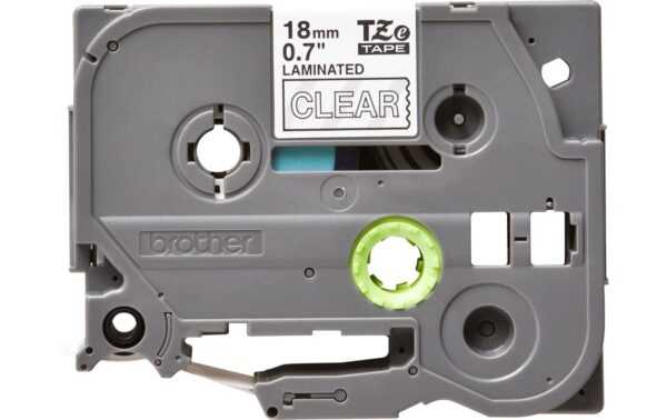 Brother P-touch Schriftband TZ-145, TZ-Band laminiert,weiss auf klar, 18mm, 8m