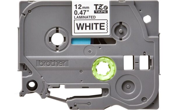 8226 - Mediatech Brother P-touch Schriftband TZe-231,TZ-Band laminiert,schwarz auf weiss, 12mm, 8m