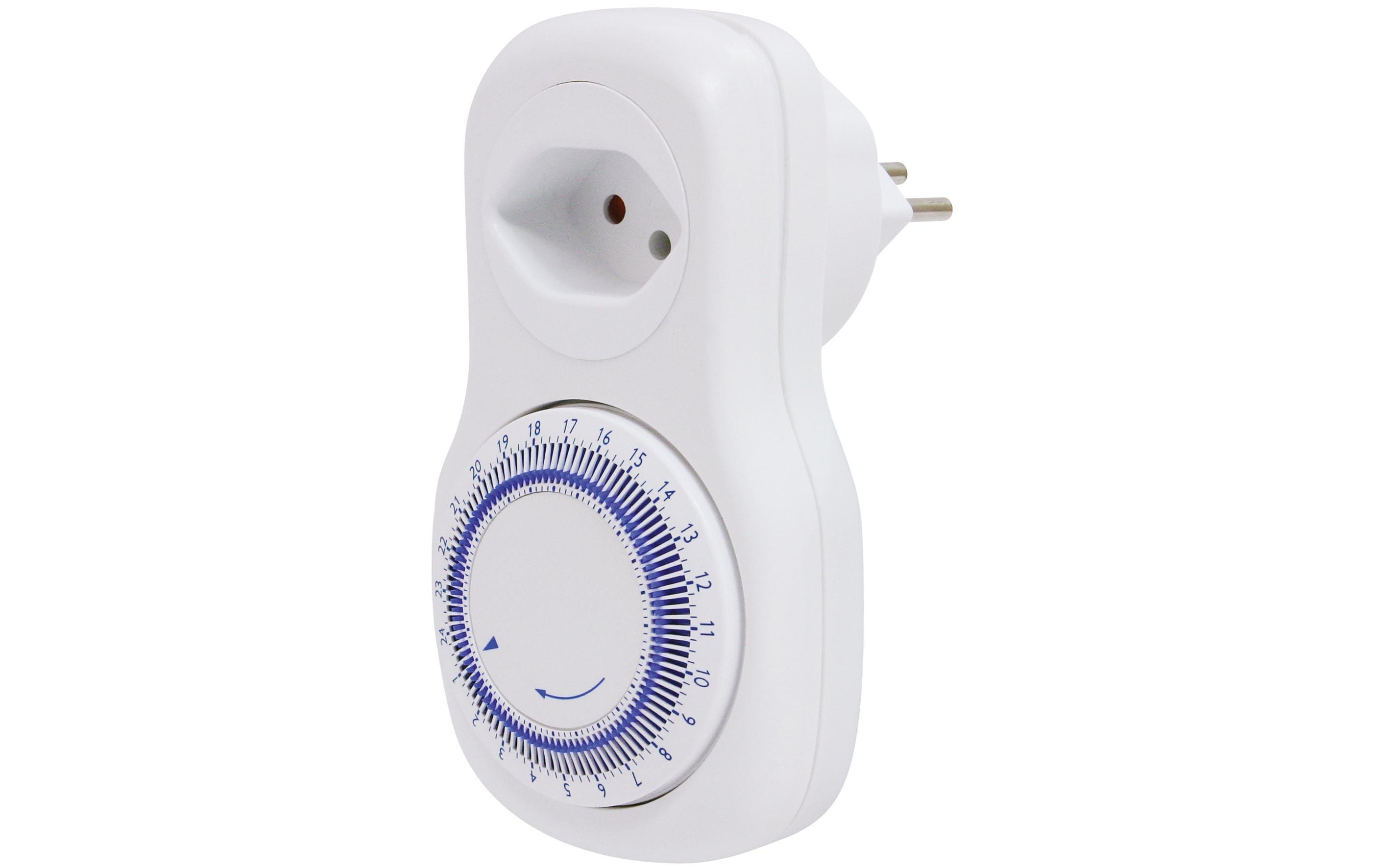 STEFFEN Timer Mechanisch IP20, 24h Zyklus weiss, T12/T13 Schaltmögl. 15min kaufen | Mediatech.ch