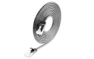 Slim Wirewin Patchkabel: U/FTP,50cm,schwarz Cat.6A, LSOH, Klinke nicht brechbar, 3.8mm