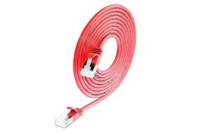 Slim Wirewin Patchkabel: U/FTP, 1.0m, rot Cat.6A, LSOH, Klinke nicht brechbar, 3.8mm