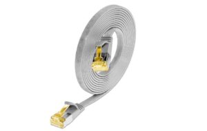 823109 - Mediatech Slim Wirewin Patchkabel: U/FTP, 3.0m, grau Cat.6A, geschirmt, PVC, flach, 1.85x6mm