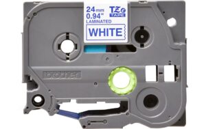 Brother P-touch Schriftband TZe-253, TZ-Band laminiert, blau auf weiss, 24mm, 8m