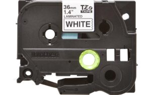 Brother P-touch Schriftband TZe-261, TZ-Band laminiert, schwarz auf weiss, 36mm, 8m