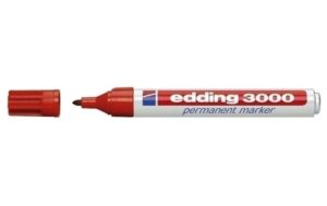 Edding Permanent Marker 3000, rot 1 Stk., Strichbreite ca. 1.5-3 mm