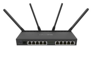 826952 - Mediatech MikroTik RB4011iGS+5HacQ2HnD-IN:WLAN-Router 10x1Gbps,1x SFP+, 4x1.4Ghz, 1GB,4x4 WLAN-AC
