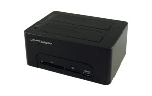 LC-Power LC-DOCK-U3-CR, SATA  HDD Dock. USB 3.0, schwarz, USB-HUB