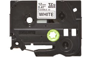 Brother P-touch Schriftband TZeFX231 laminiert,schwarz auf weiss, 12mm, 8m