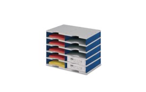 Styrodoc duo Standard-Einheit 10 Fächer blau,hellgrau