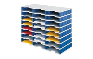 Styrodoc trio Standard-Einheit 24 Fächer blau,hellgrau