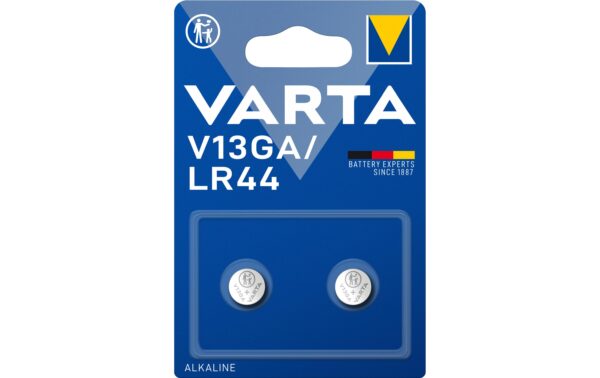 VARTA Knopfzelle V13GA, 1.5V, 2Stk 2 Stück, Blister Verpackung