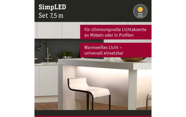835388_2 - Mediatech Paulmann LED Stripes SimpLED Rolle 7.5 m W 20W, WW 3000K, 2250lm
