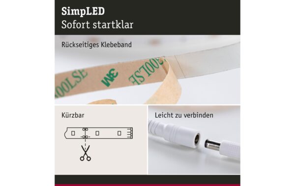 Paulmann LED Stripes SimpLED Rol 5 m RGB 20W, RGB, 600lm