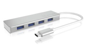 ICY BOX IB-HUB1425-C3, 4x USB3.0 Hub, Anschluss zum PC USB Type-C