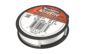 Creativ Company Perlengarn 0.20 mm weiss, Stärke: 0.20 mm, 18,3 m