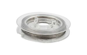Creativ Company Perlengarn 0.20 mm silber, Stärke: 0.38 mm, 10 m, 7 Stränge