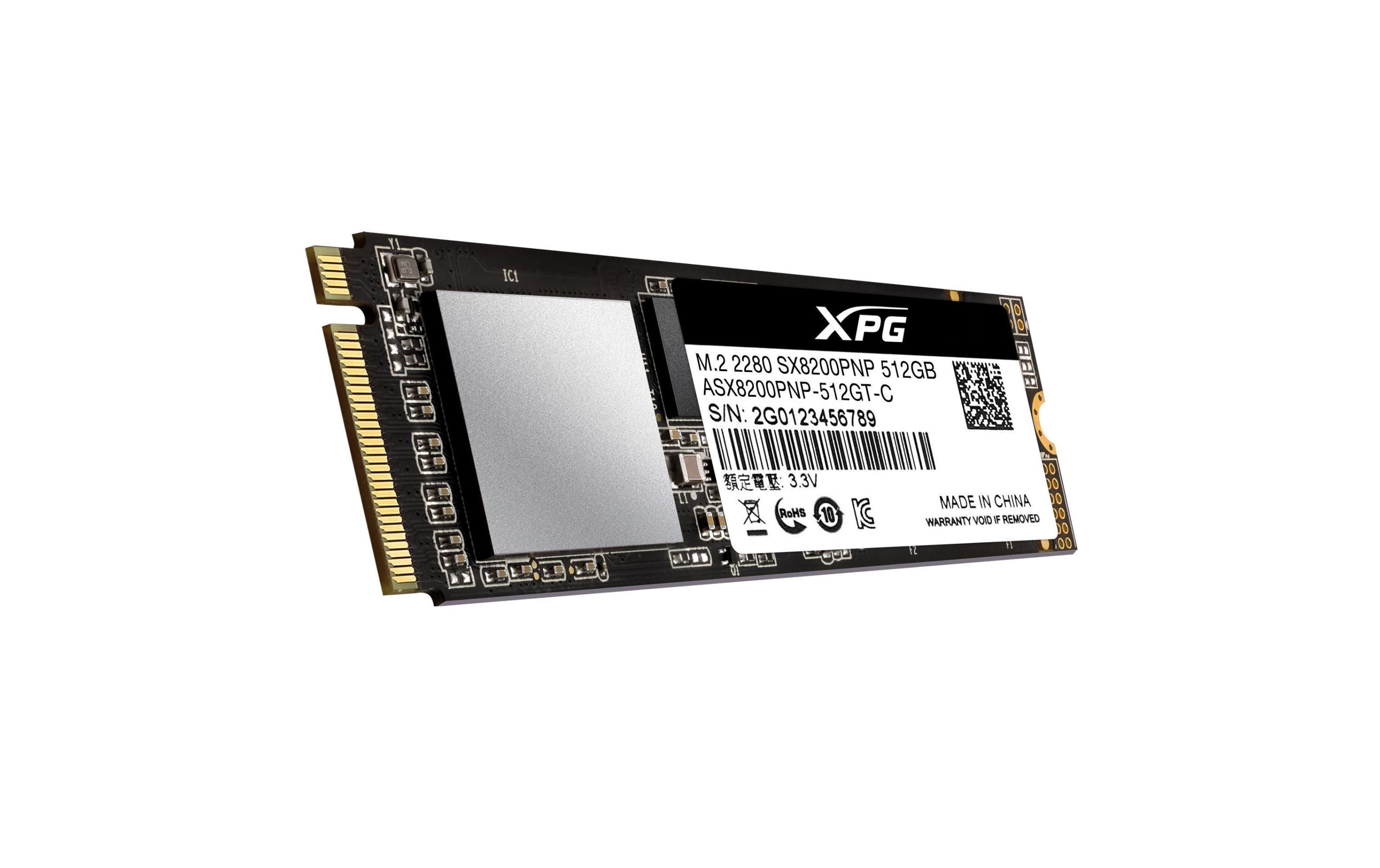 837749 - Mediatech SSD Adata Flash SX8200 Pro, 512GB, M.2.2280 PCIe, lesen 3500, schreiben 3000, 2280 kaufen Schweiz | Mediatech.ch