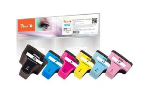 838677 - Mediatech Peach Tinte HP No 363 MultiPack, bk XL, col 1x34, 5x12, 2170,1125,1125,1100,---,---