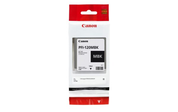 Tinte Canon PFI-120MBK, matt black 130 ml, zu TM-200/205/300/305