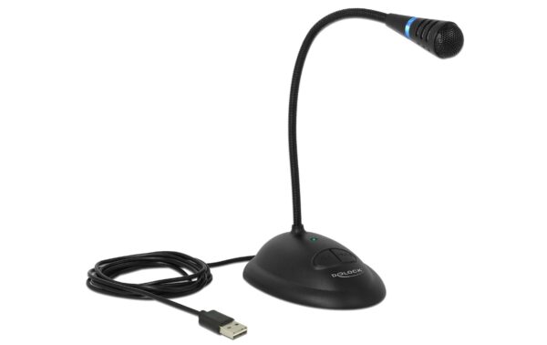 Delock USB Microphon mit Mute+On/Off Taste 1.7m verdrehsicherers USB-Kabel kaufen Schweiz | Mediatech.ch