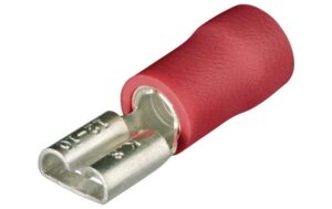 Knipex Flachsteckhülsen, Rot 6, 3 x 0, 8 mm, 100 Stk.