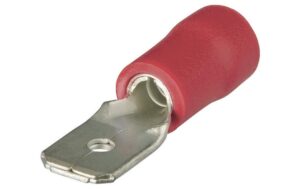 Knipex Flachstecker, isoliert Rot, 100 Stk.