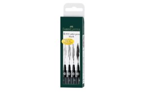 Faber-Castell PITT Artist Pen Etui schwarz, S/F/M/B