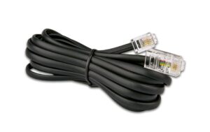 Wirewin Telefonkabel RJ-11 auf RJ-45 1 Meter, schwarz