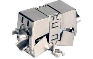 Wirewin Cat.6A Verbindungsmodul, geschirmt für Cat.6A Installationskabel, fixierbar