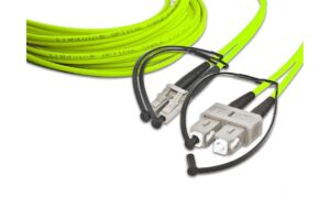 Lightwin LWL HQ Duplex Patchkabel, 0.5m Multimode 50/125µm, LC-SC, OM5
