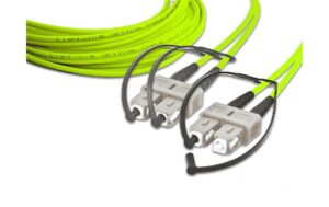 Lightwin LWL HQ Duplex Patchkabel, 10m Multimode 50/125µm, SC-SC, OM5