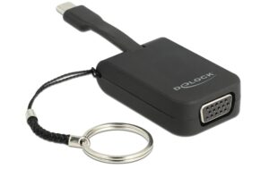 Delock Monitoradapter USB Typ-C zu VGA, DP Alt 4K, 60Hz, 3cm, mit Schlüsselanhänger kaufen | Mediatech.ch