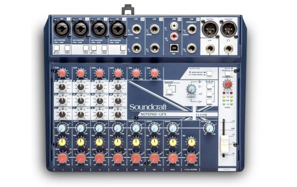 Soundcraft Notepad-12FX 12-Kanal Mischpult mit USB und FX kaufen Schweiz | Mediatech.ch