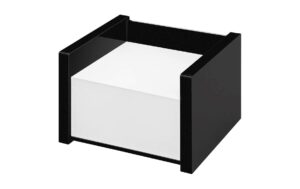 WEDO Zettelbox Black Office aus Acryl, inkl. 500 Blatt