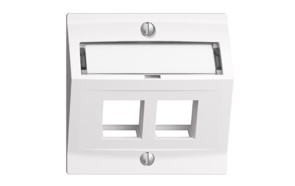 854654 - Mediatech Feller EDIZIOdue Montageset EDIZIOdue keystone 2-fach leer, Einsatz weiss kaufen | Mediatech.ch