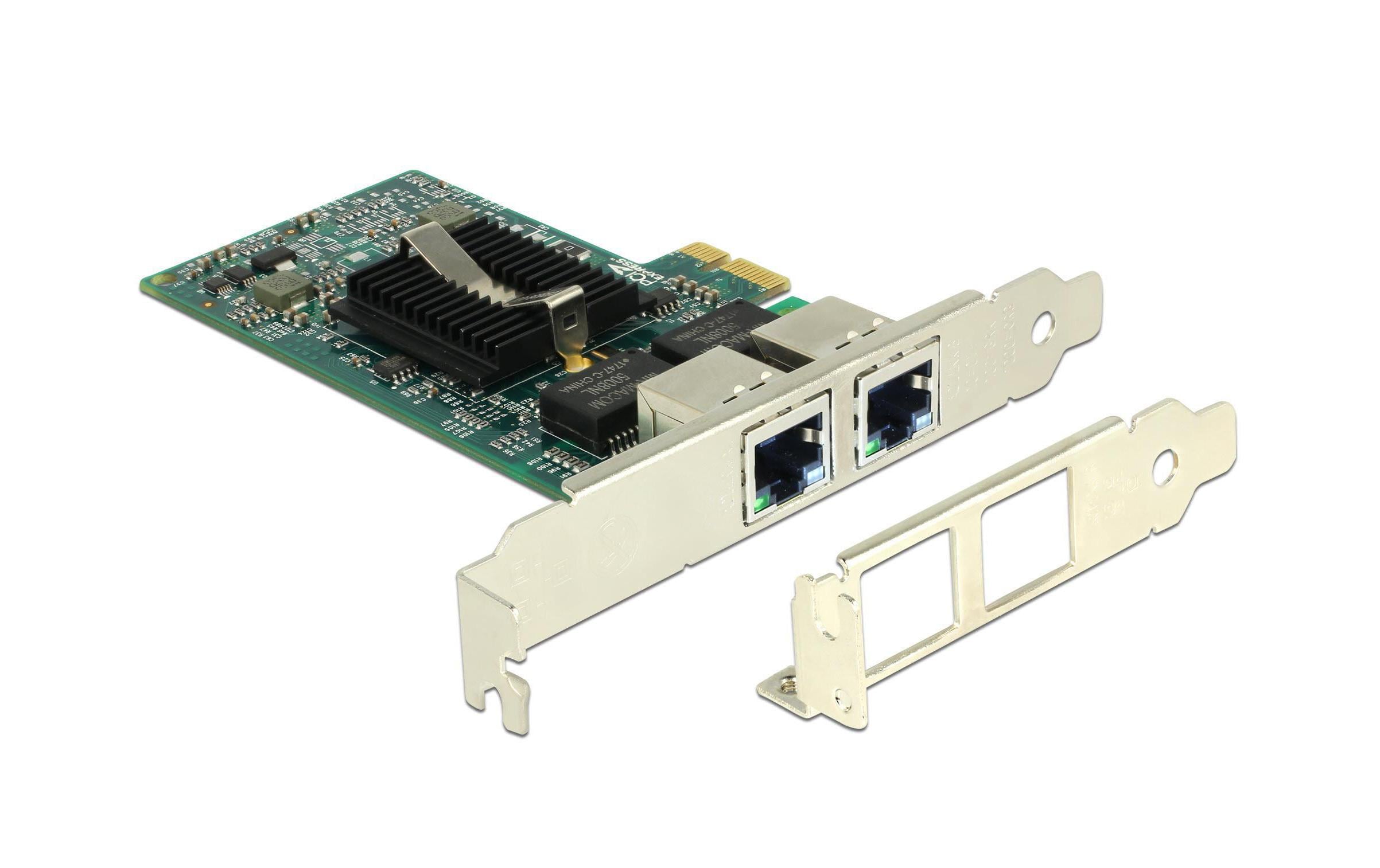 Delock PCI-Express Netzwerkkarte, 1Gbps Intel 82576 Chipset,  inkl.LP Slotblech