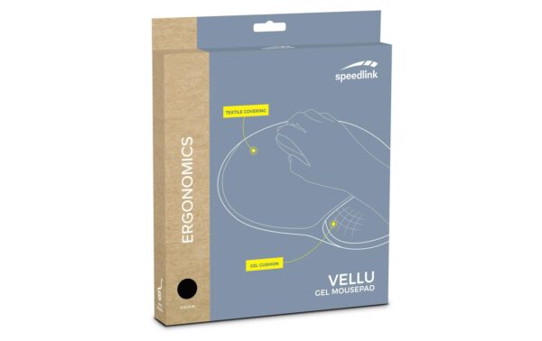 Speedlink Vellu Gel Mouspad black mit Gelfüllung, ergonomisch